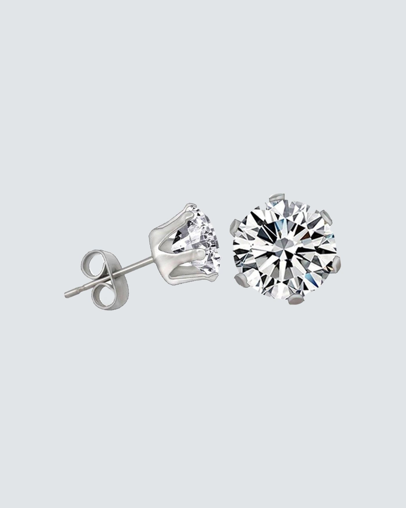 Round Diamante Earrings