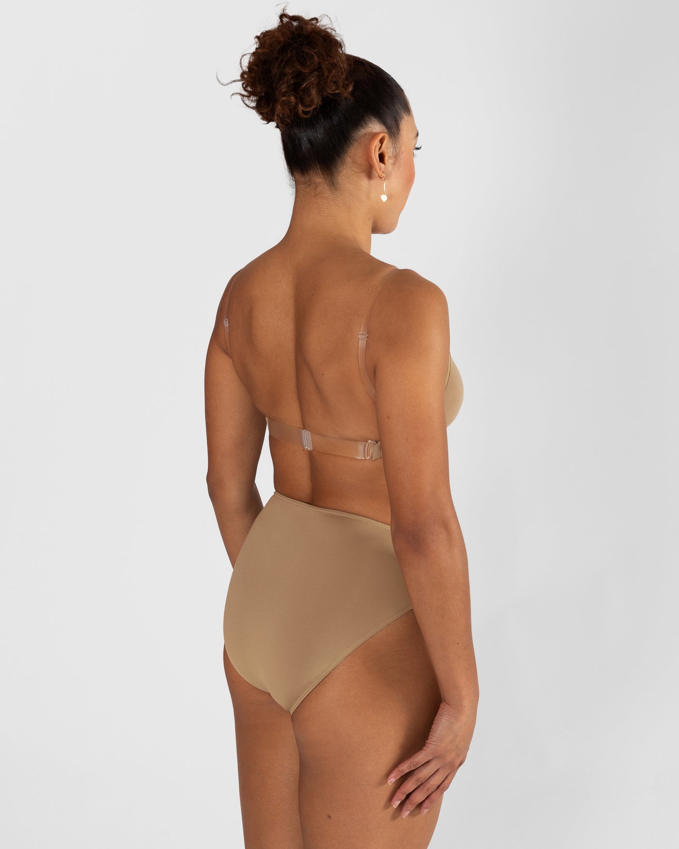 Clear Back Bra with Cups