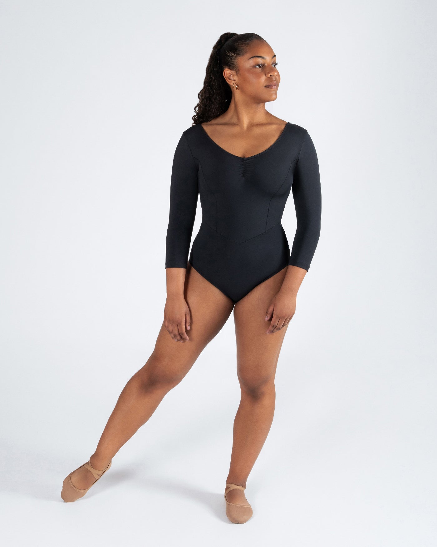 Veronica 3/4 Sleeve Leotard