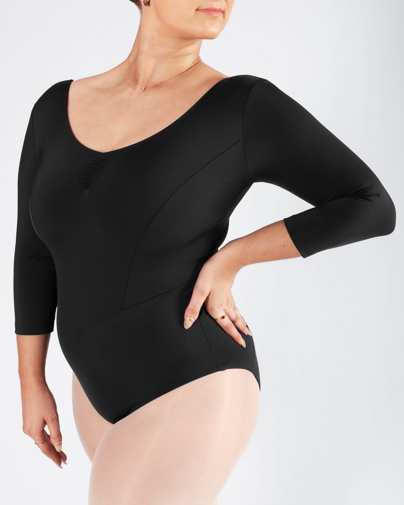 Veronica 3/4 Sleeve Leotard