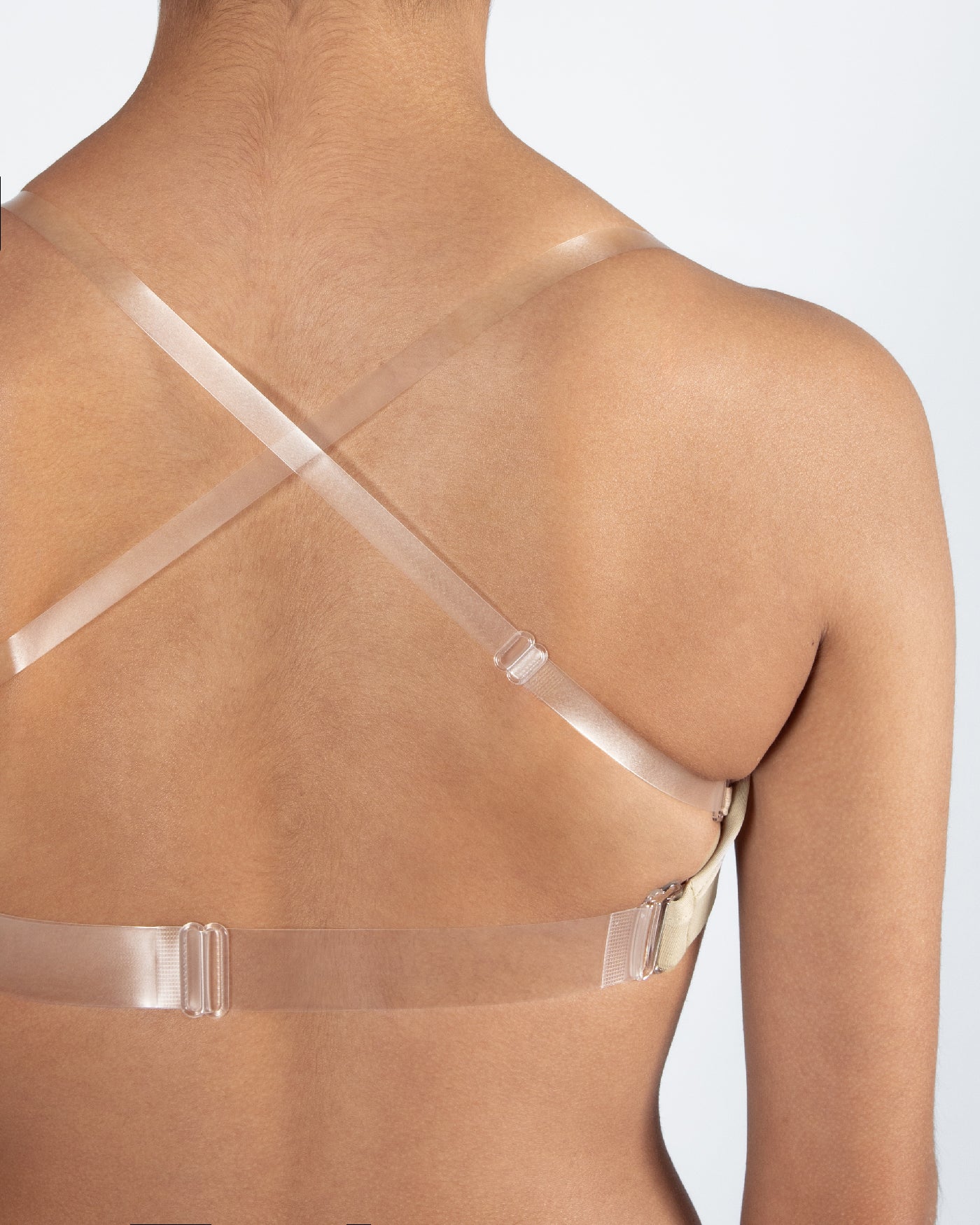 Clear Back Bra with Cups