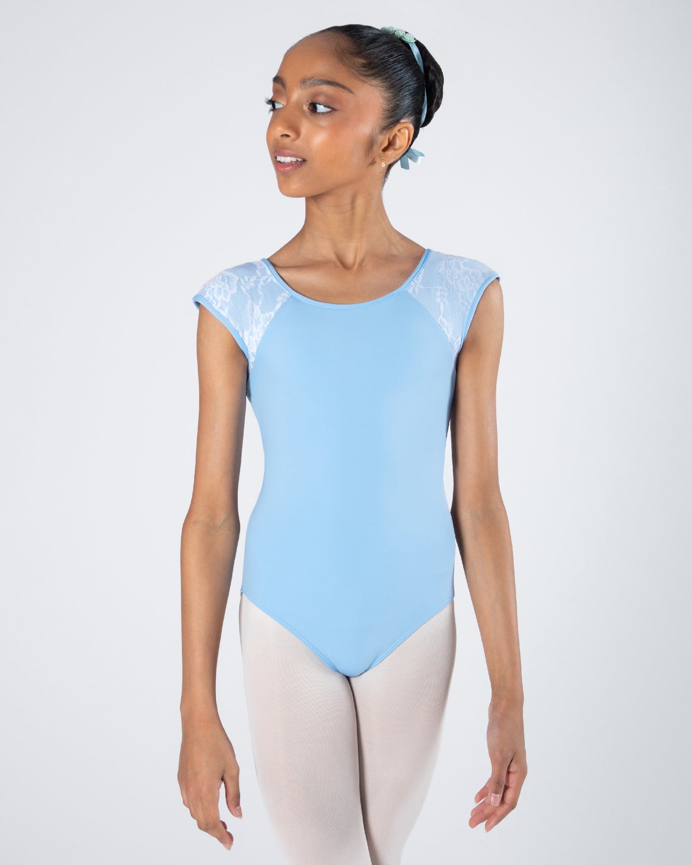 Mila Cross-Back Lace Leotard