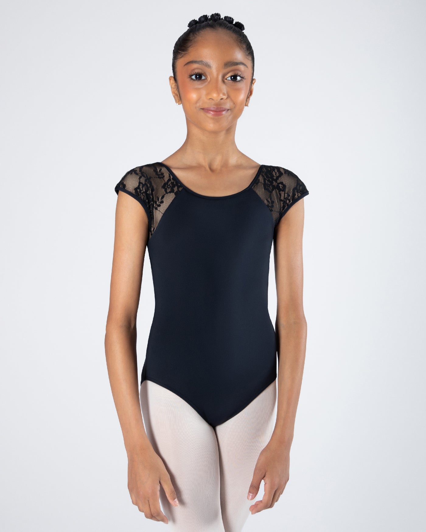 Mila Cross-Back Lace Leotard