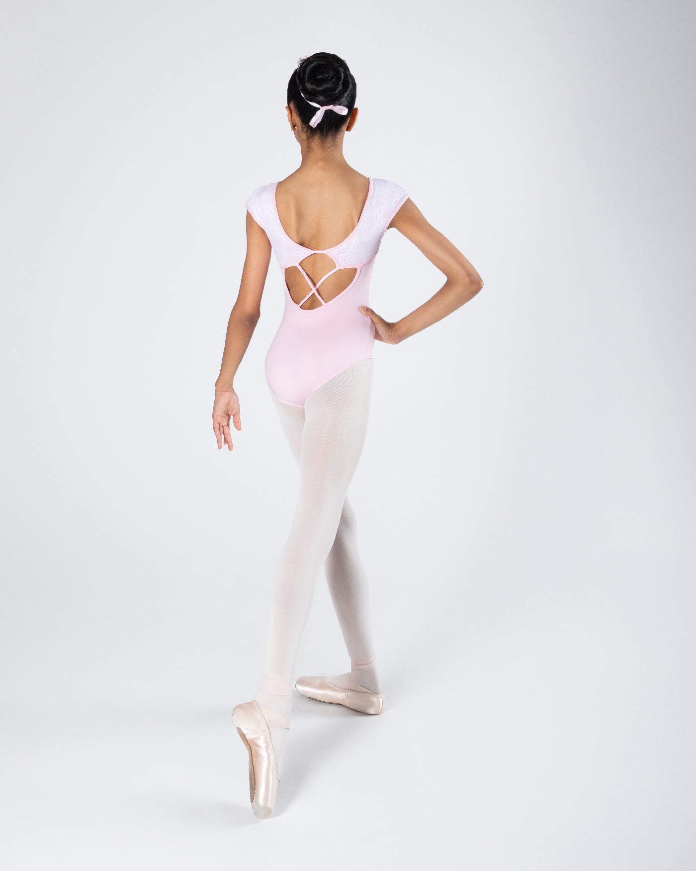 Mila Cross-Back Lace Leotard