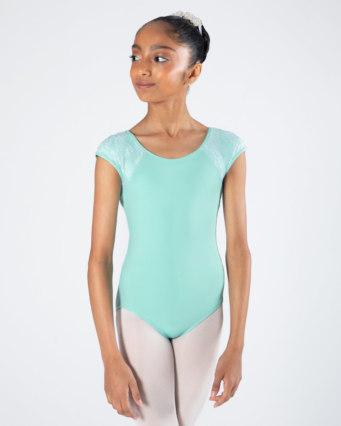 Mila Cross-Back Lace Leotard