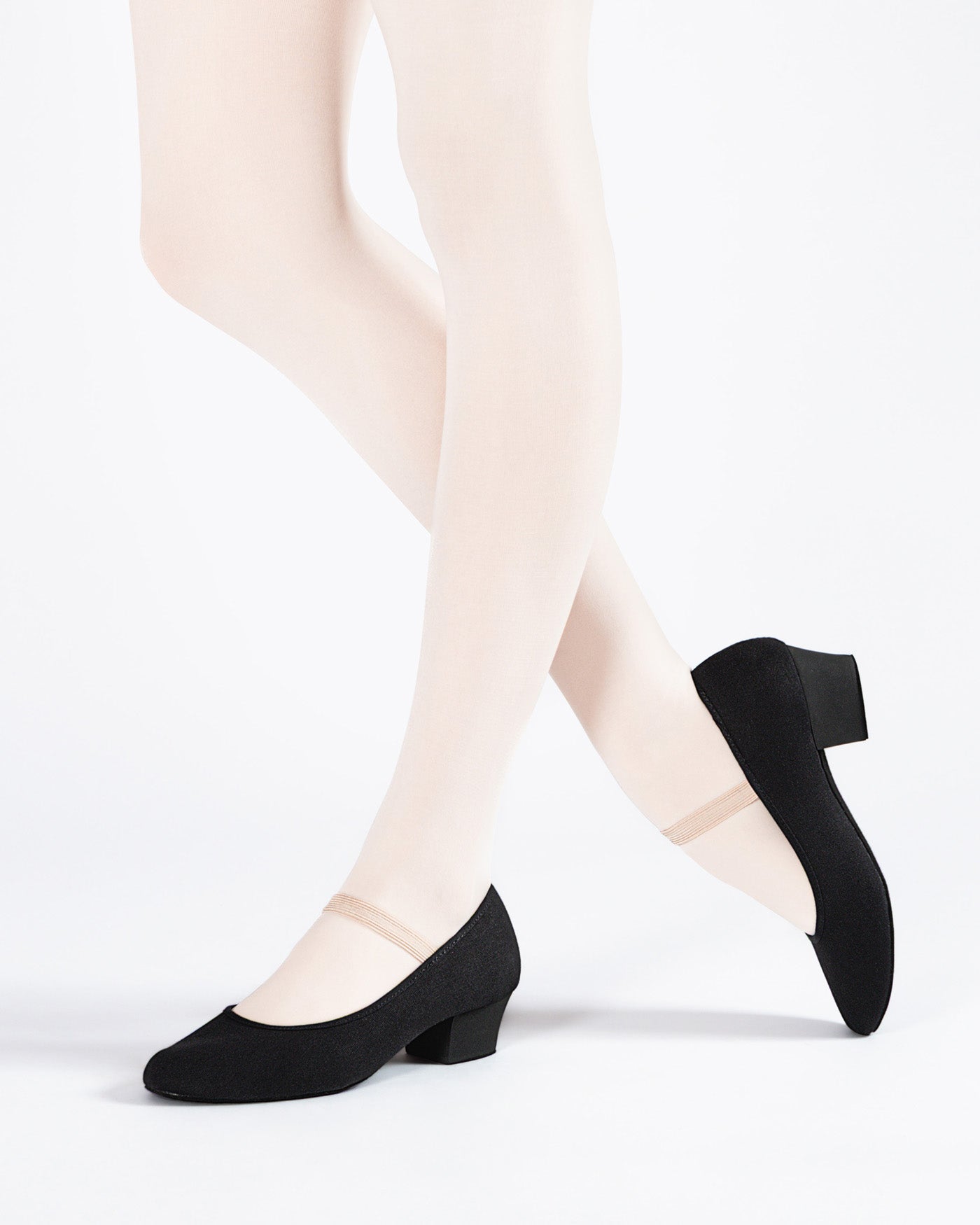 Canvas Character Shoe - Cuban Heel