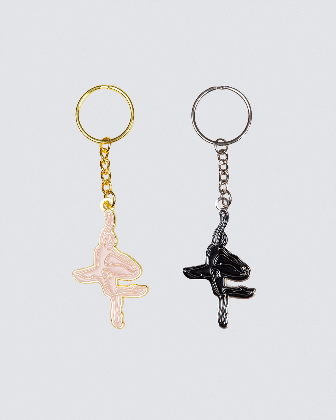 Ballerina Silhouette Key Ring
