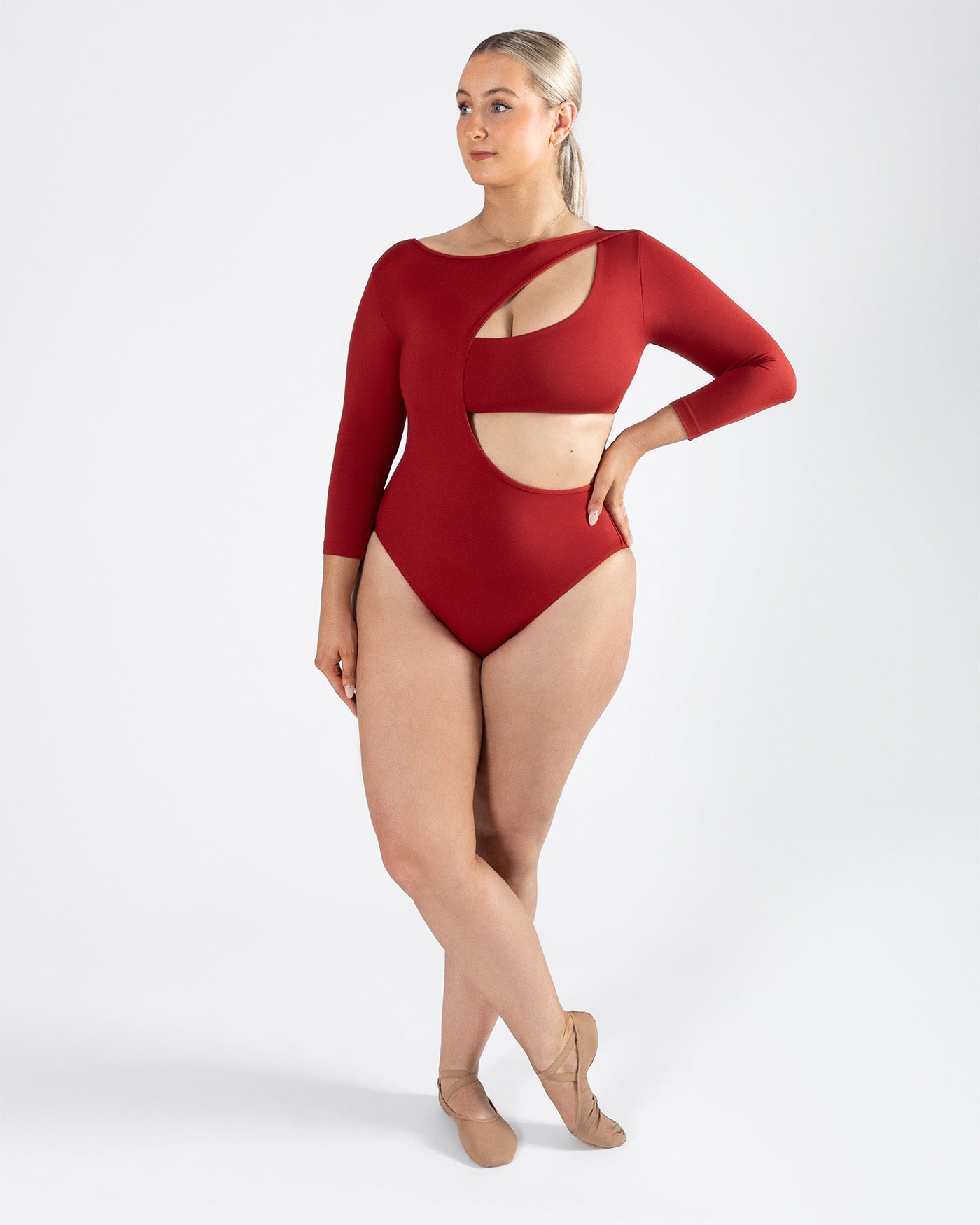 Xenia 3/4 Sleeve Leotard