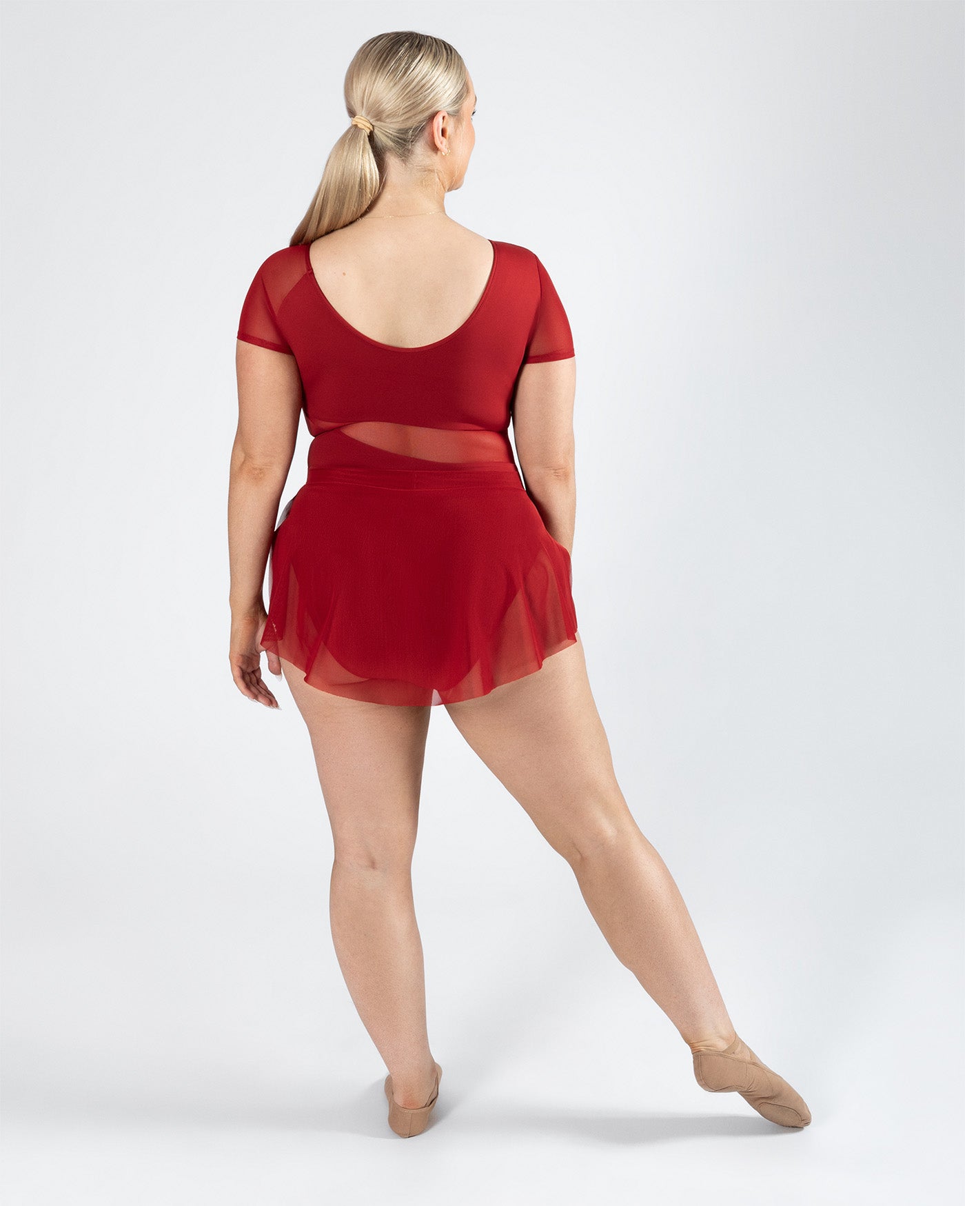 Natalia Mesh Split Skirt