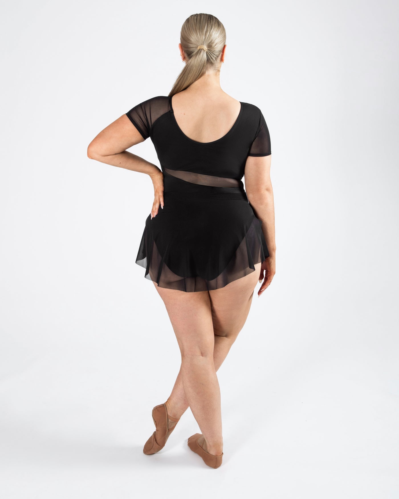 Natalia Mesh Split Skirt