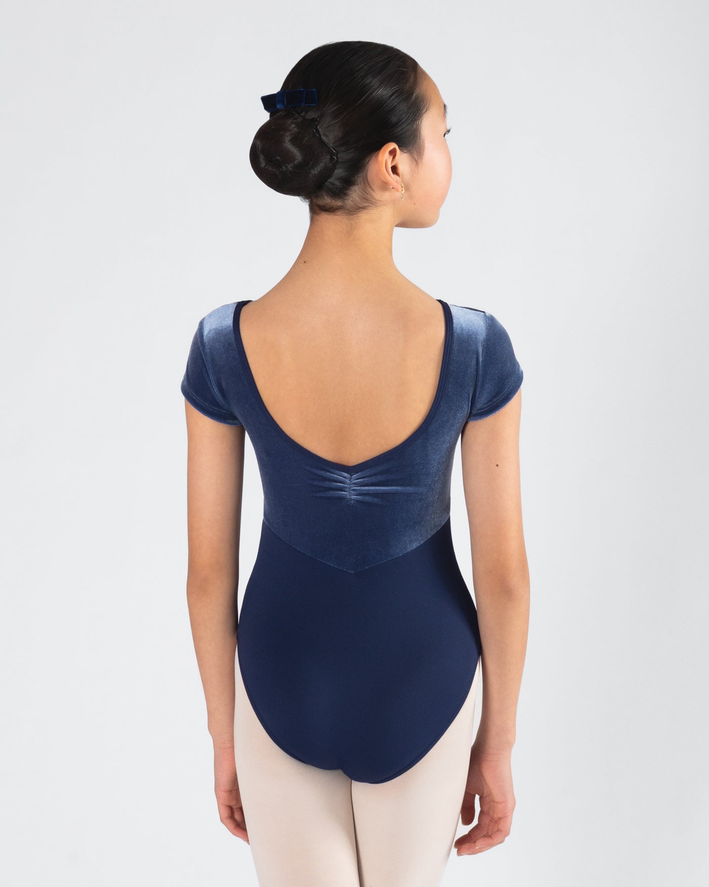 Veronica Cap Sleeve Velvet Leotard