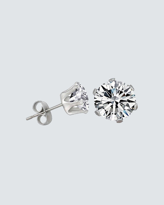 Round Diamante Earrings