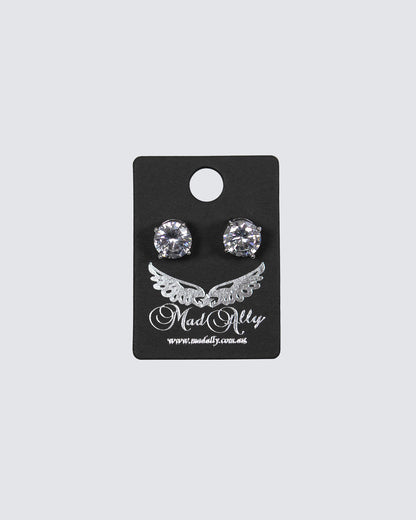 Round Diamante Earrings