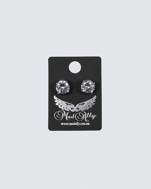 Round Diamante Earrings