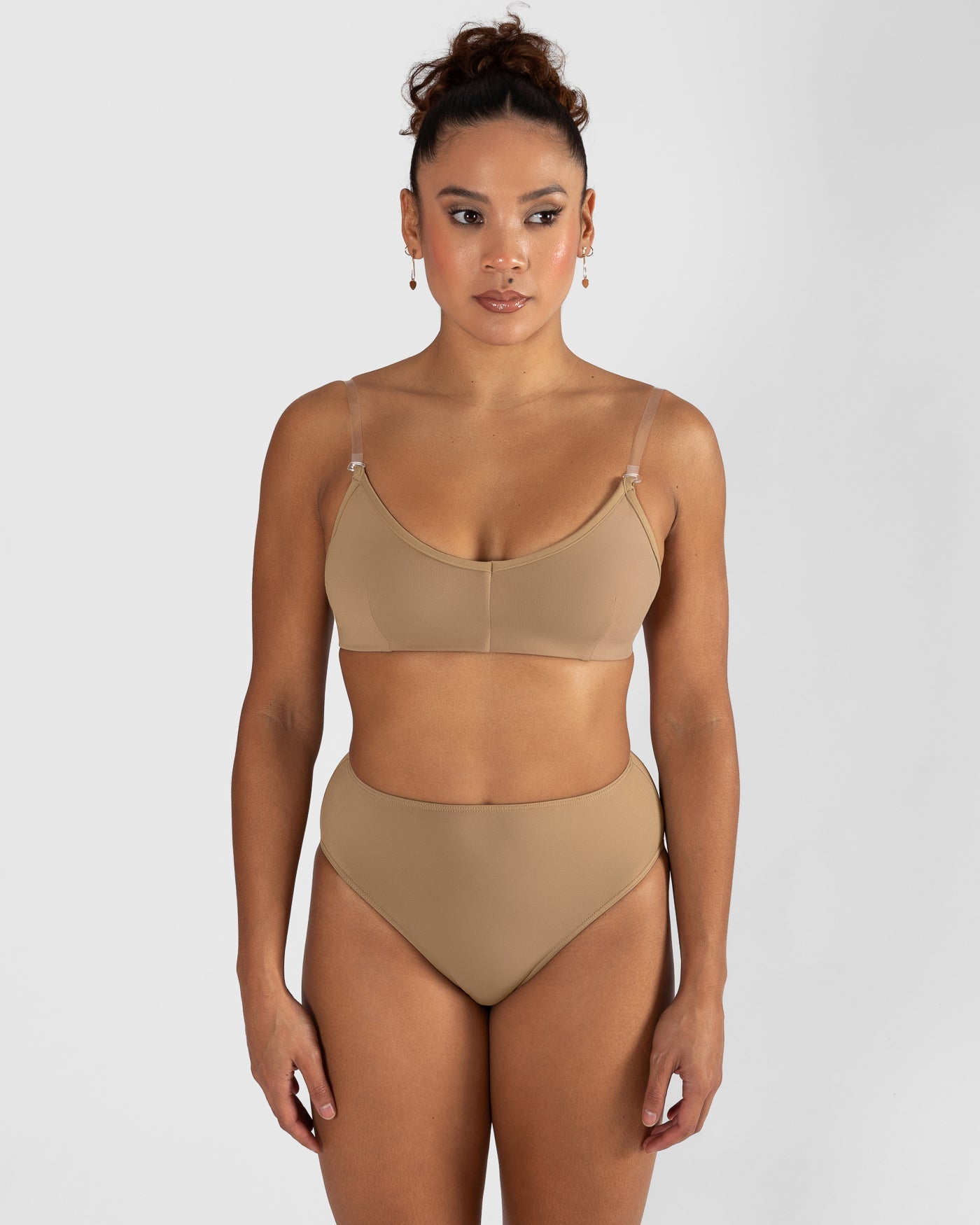 Clear Back Bra with Cups