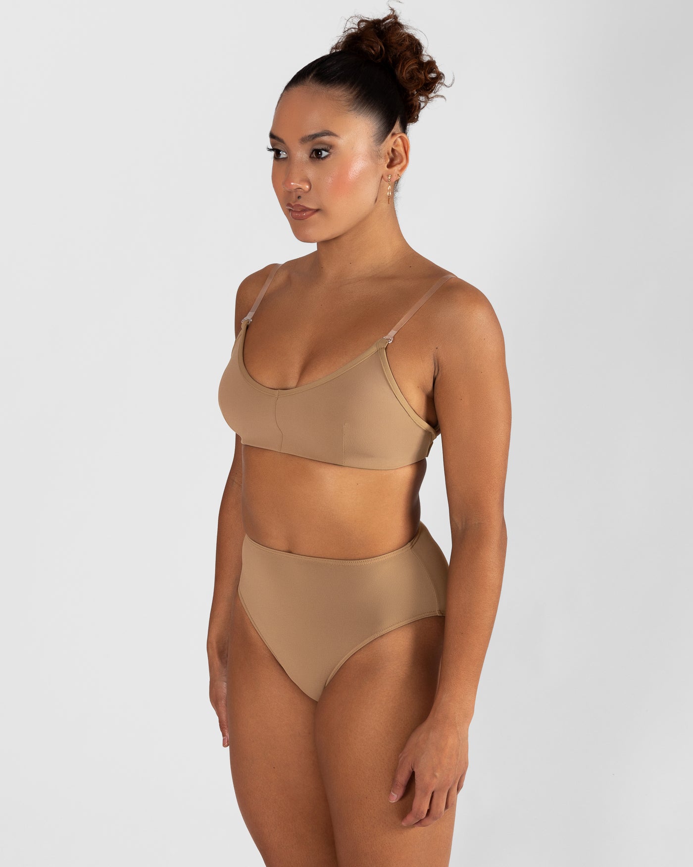 Clear Back Bra with Cups