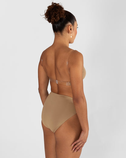 Clear Back Bra with Cups