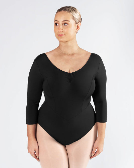 Veronica 3/4 Sleeve Leotard