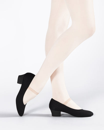 Canvas Character Shoe - Cuban Heel