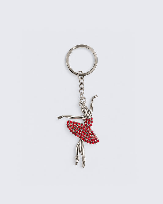 Ballerina Diamante Key Ring