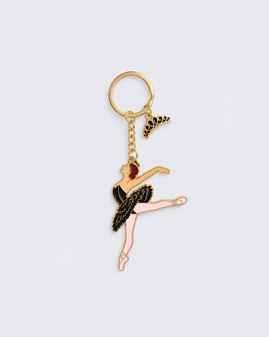 Swan Lake Key Ring - Black
