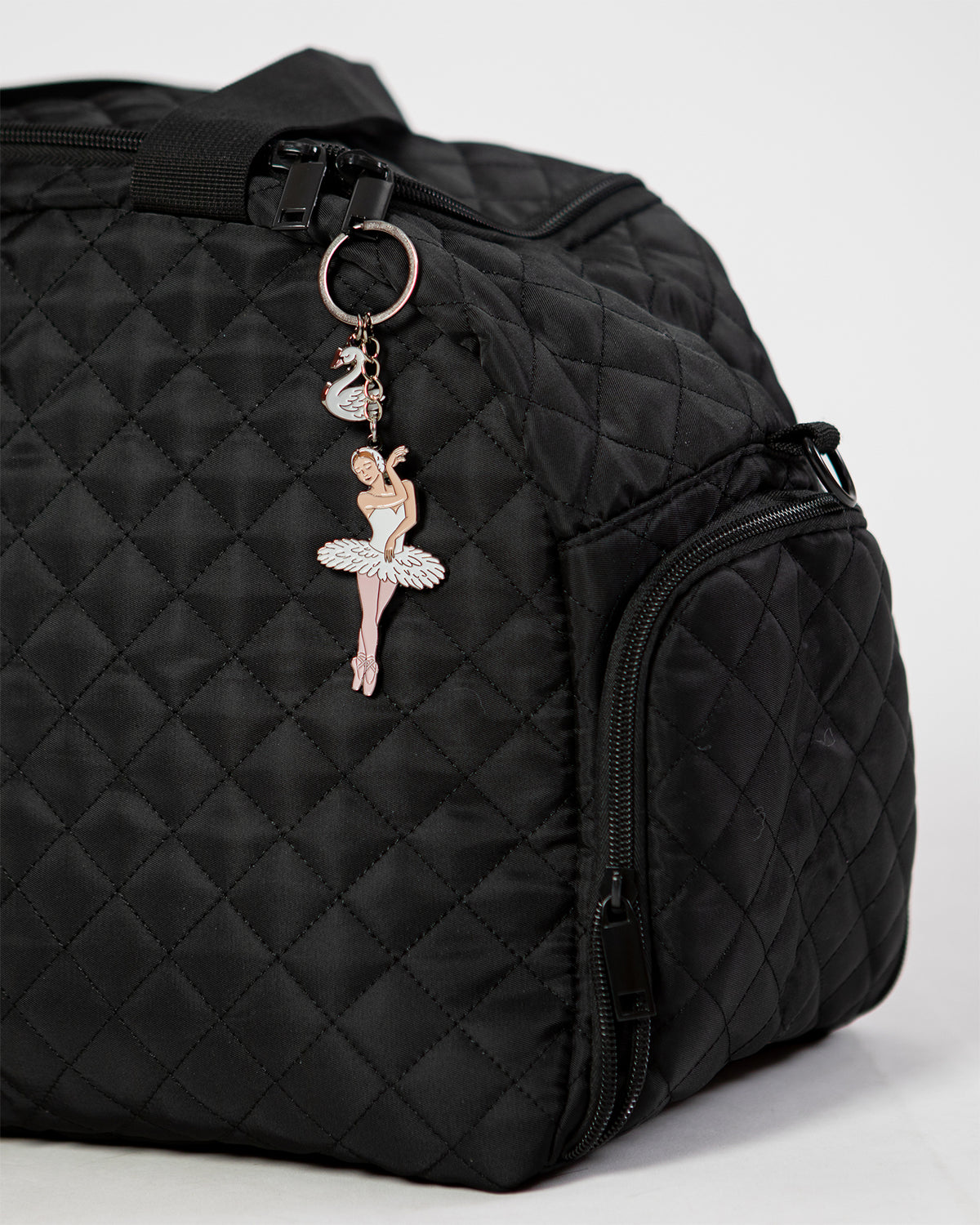 Swan Lake Key Ring - White