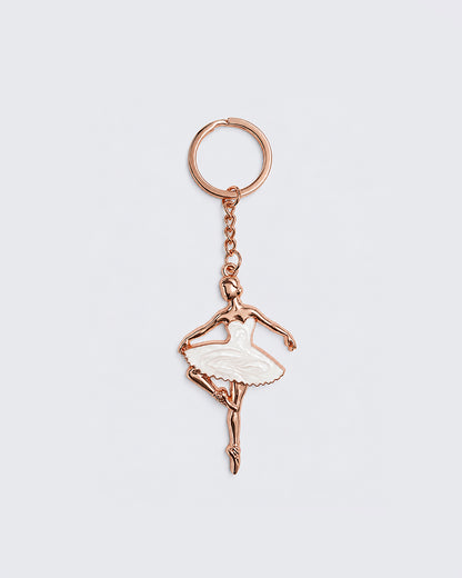 Pearlescent Ballerina Key Ring