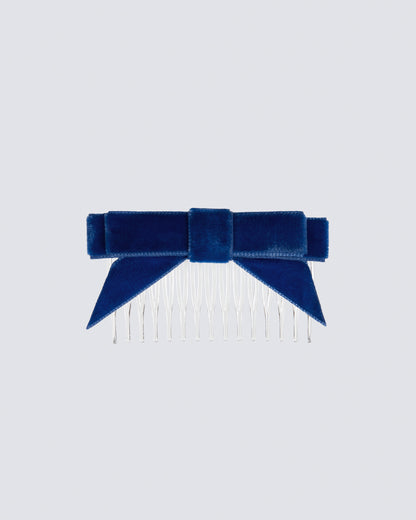 Velvet Hair Bow with Tails