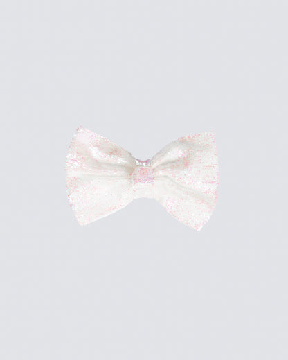 Frosted Glitter Hair Bow