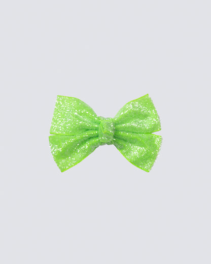 Frosted Glitter Hair Bow