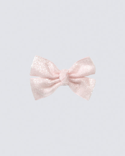 Frosted Glitter Hair Bow