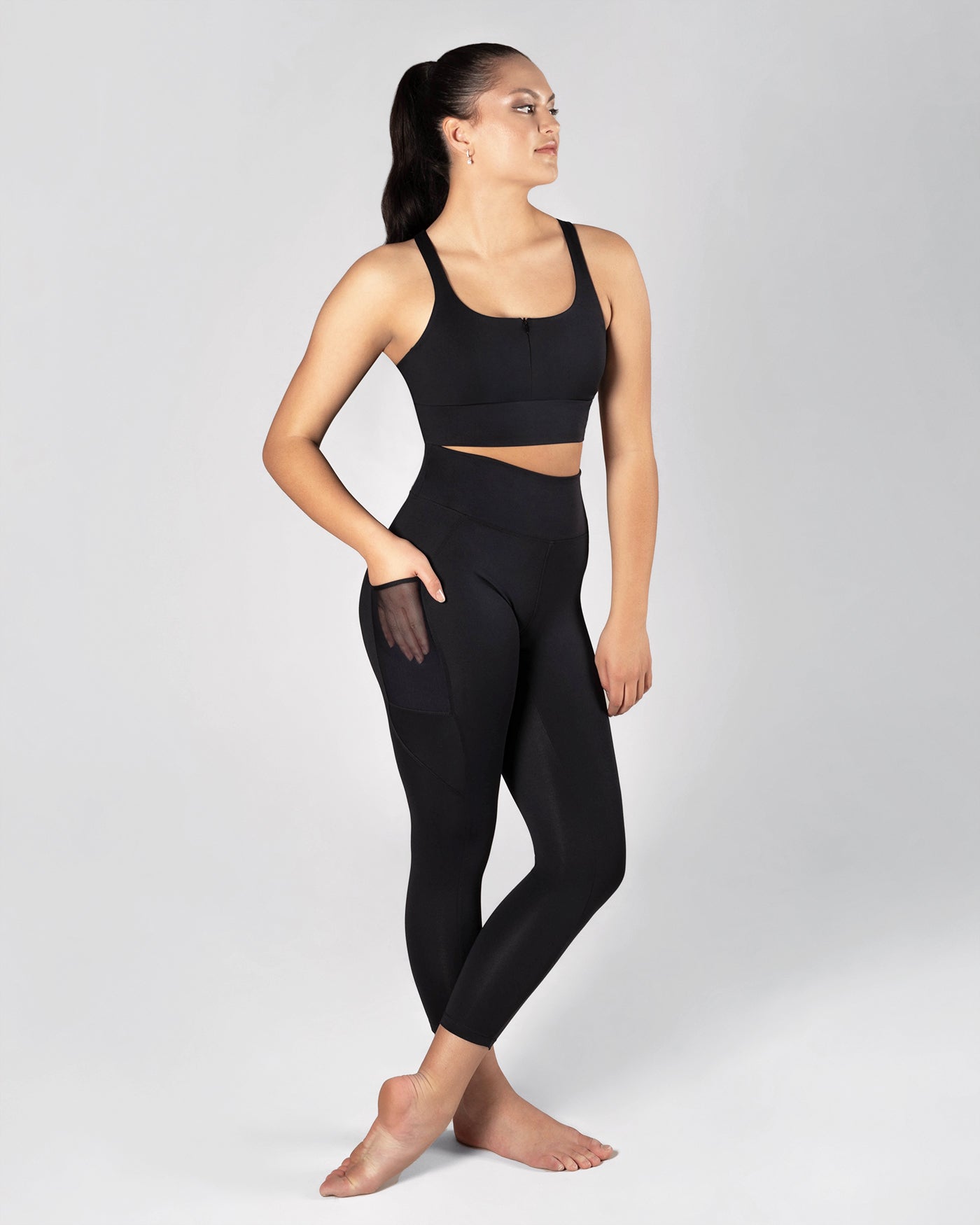 Elysia Zip Crop Top