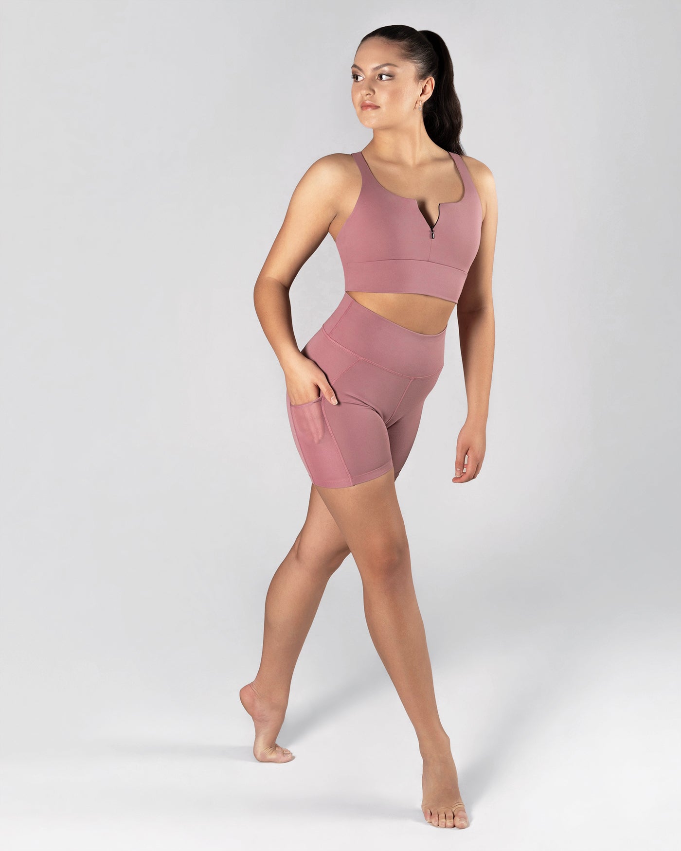 Elysia Zip Crop Top