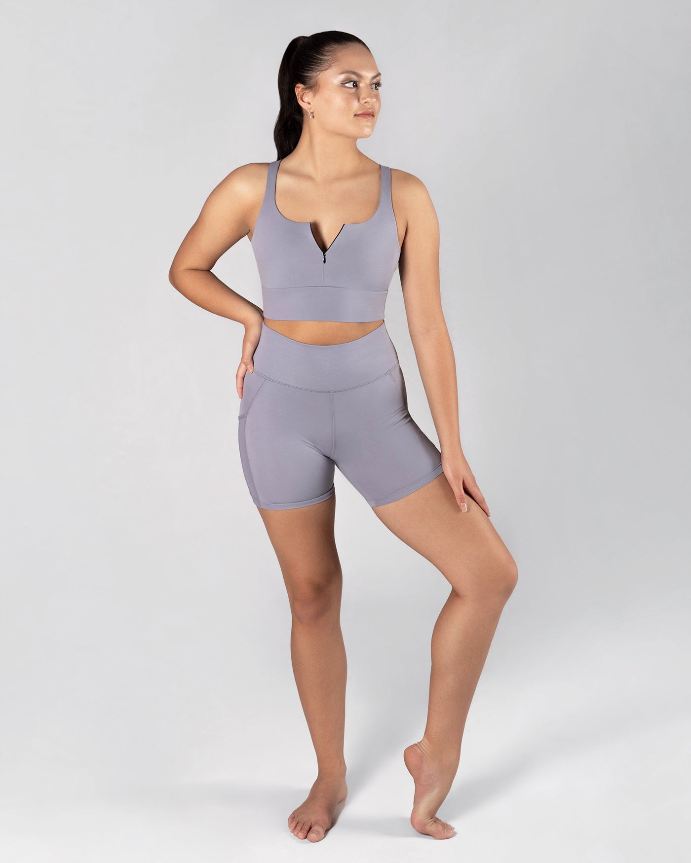 Elysia Zip Crop Top