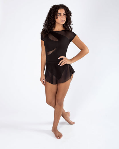 Natalia Mesh Split Skirt