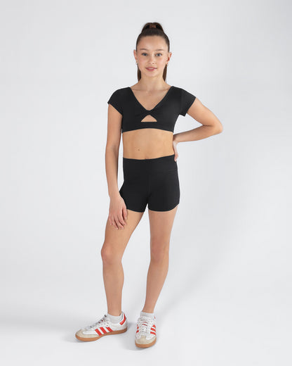 Avery Cap Sleeve Crop Top