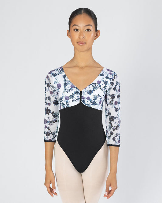 Alexandra 3/4 Sleeve Leotard