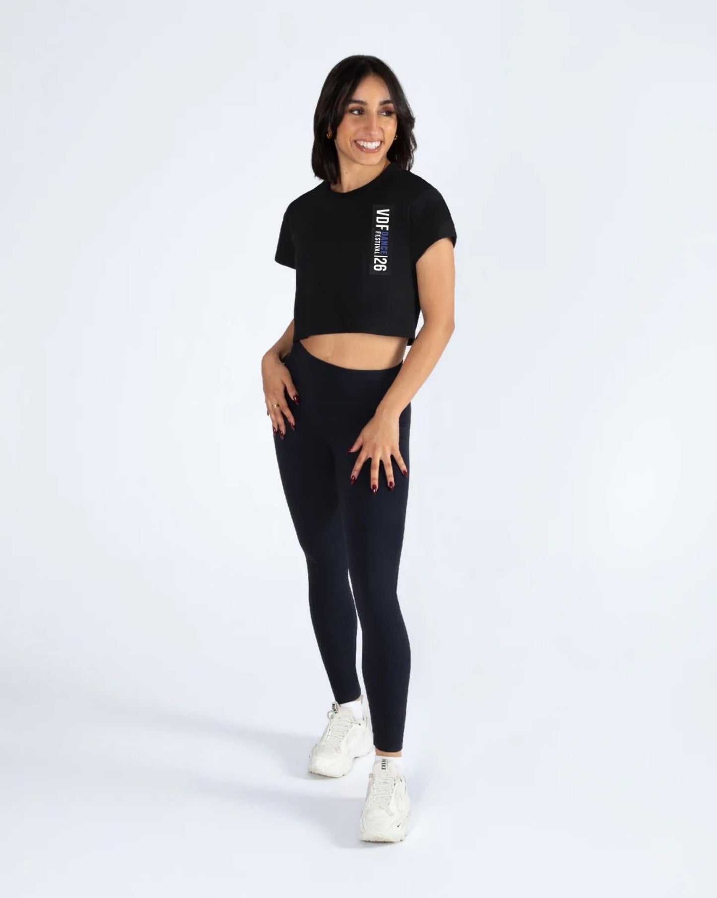 VDF 2026 - Black Cropped Tee